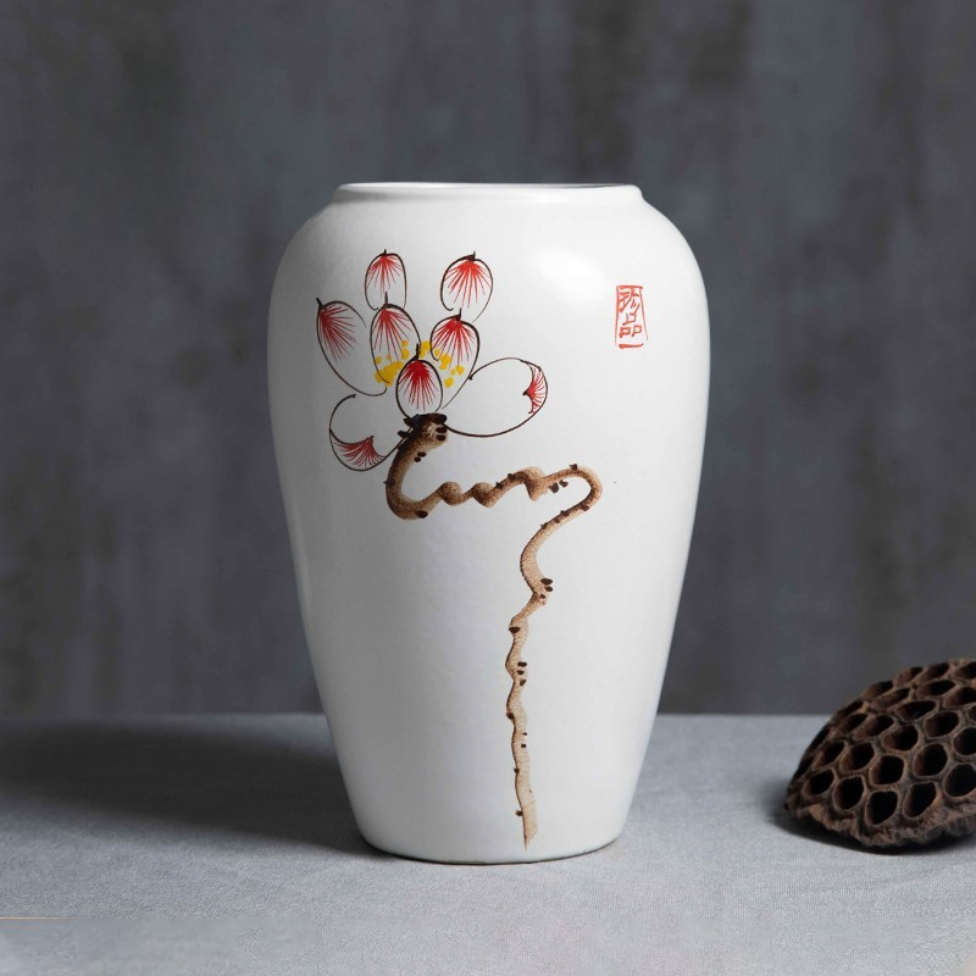 Crimson Blossom Harmony Vase 27 cm