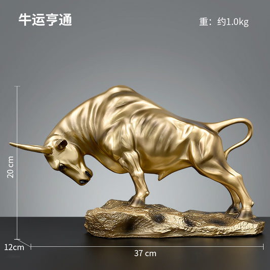 Golden Prosperity Bull 21cm