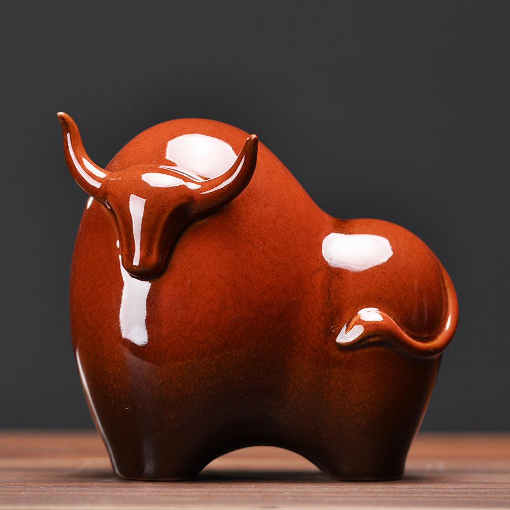 Two Pair Bull of Prosperity & Abundance 15 cm, 20 cm