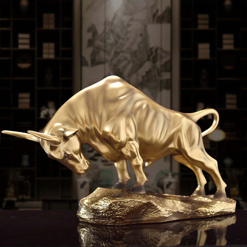 Golden Prosperity Bull 21cm