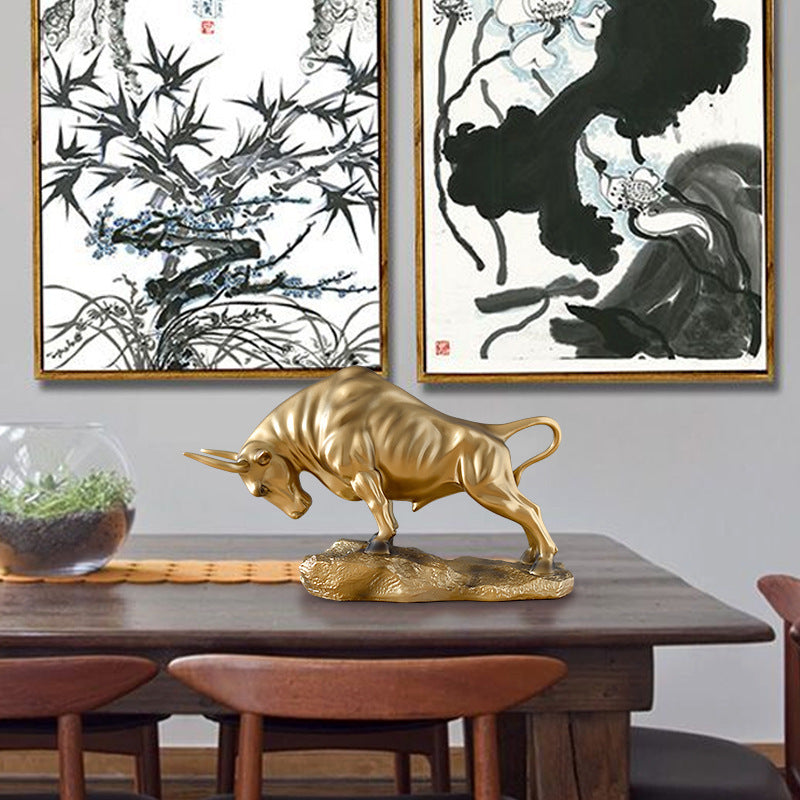 Golden Prosperity Bull 21cm