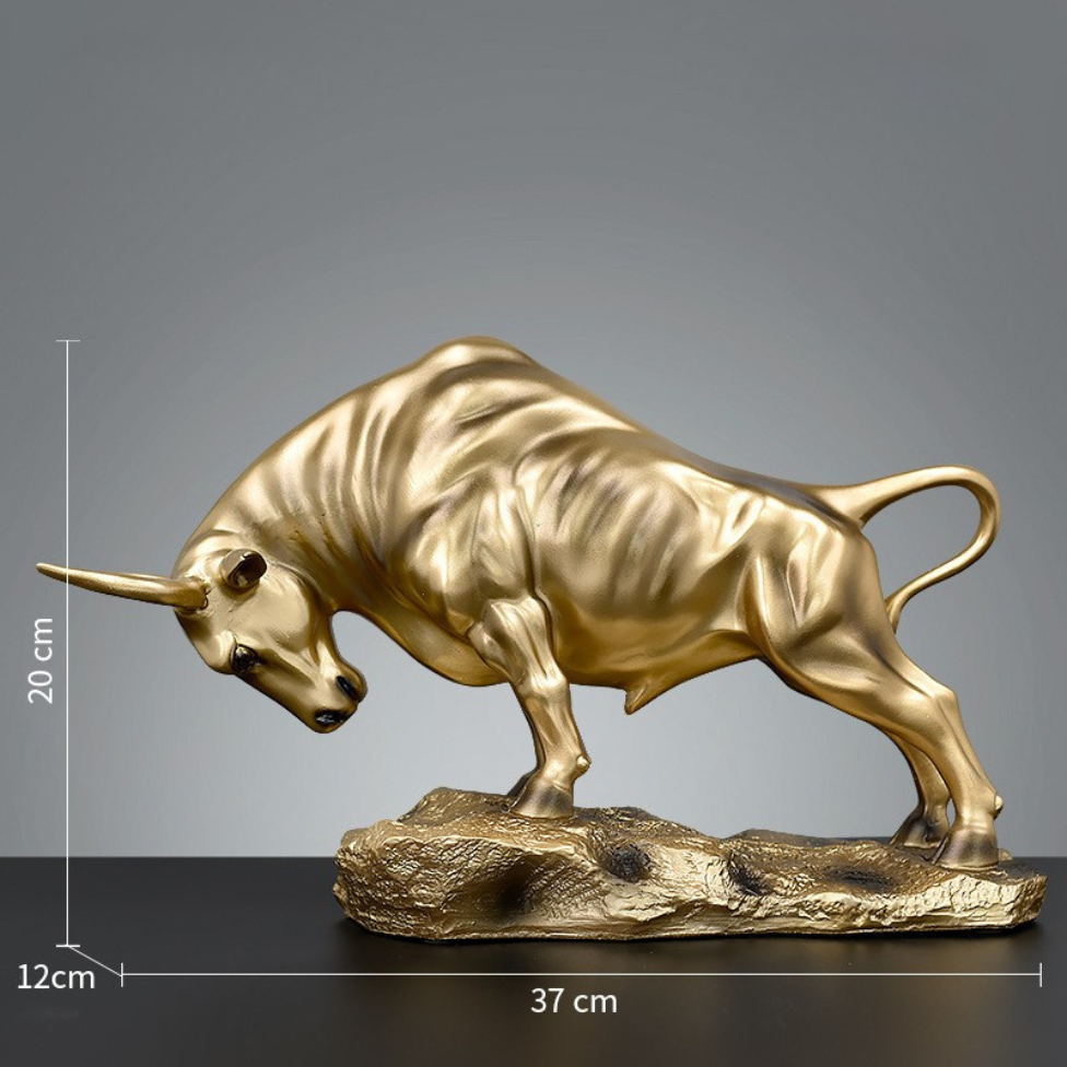 Golden Prosperity Bull 21cm